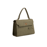 Olive Green Structured Handbag