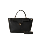 Black Turn Lock Handbag